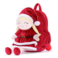 Load image into Gallery viewer, (Non - Personalized) Gloveleya 9 - inch Christmas Santa Doll Backpacks Red - Gloveleya Official