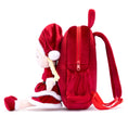 Load image into Gallery viewer, (Non - Personalized) Gloveleya 9 - inch Christmas Santa Doll Backpacks Red - Gloveleya Official