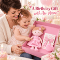 Load image into Gallery viewer, Onetoo 13-Inch Personalized Baby Shower Gift Set – Pink Heart Milly Doll - Gloveleya Official