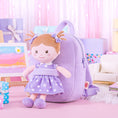 Load image into Gallery viewer, Onetoo 9 - inch Personalized Girl Backpacks Girls Gift Polka Dot Series Dolls Backpack Purple - Gloveleya Official
