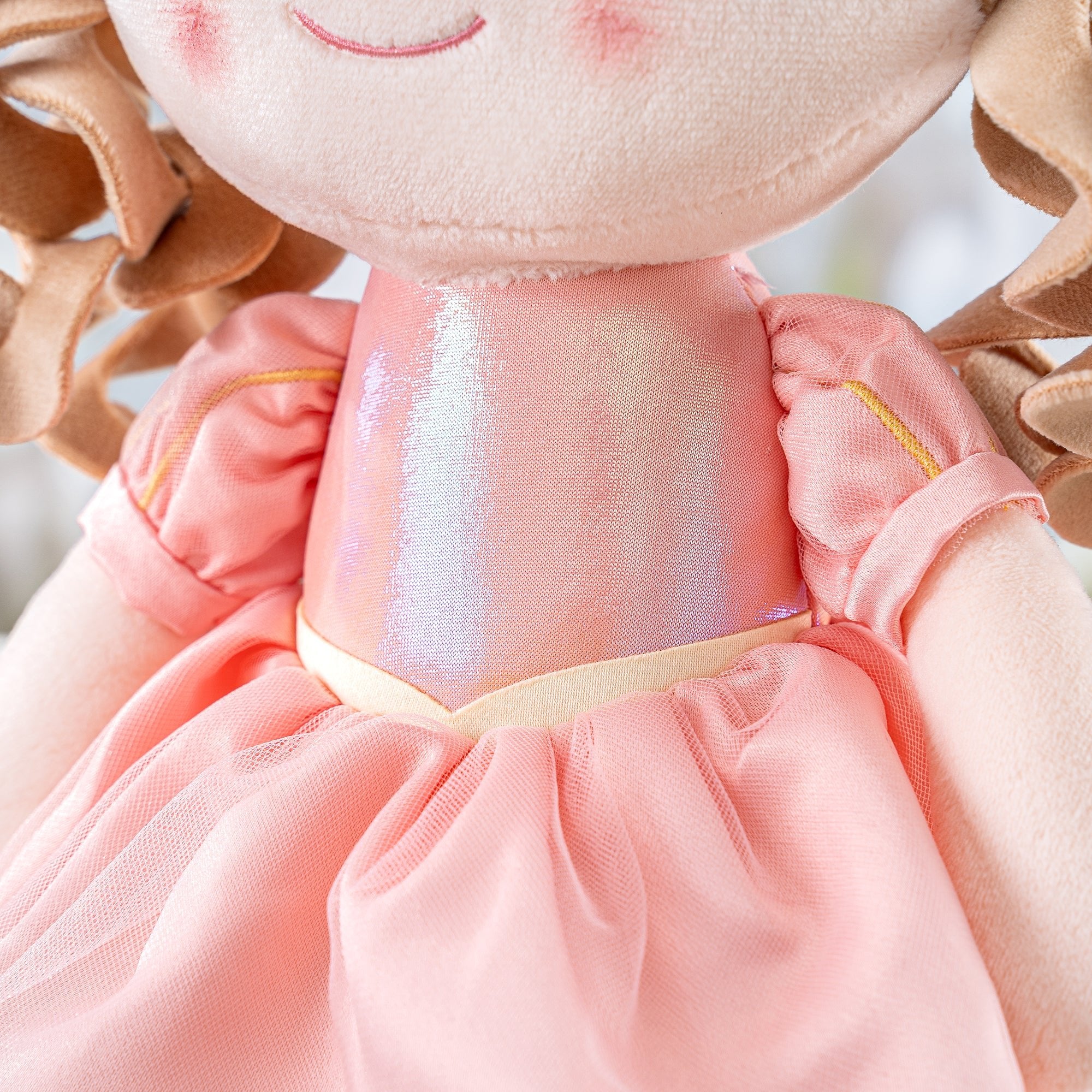 Pe Gloveleya 14 - inch Plush Girl Dolls Crown Princess Pink Baby Girl Gift - Gloveleya Official