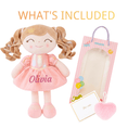 Load image into Gallery viewer, Personalized 16 - inch Gloveleya Crown Princess Doll – Custom Pink Princess - Gloveleya Official
