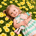 Load image into Gallery viewer, Personalized 16 - inch Gloveleya Spring Girl Doll Green - Gloveleya Official