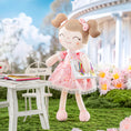 Cargar la imagen en la vista de la galería, Personalized Gloveleya 16 - inch Baby Doll Girl Gift Garden Pink Flower Girls Dolls Pink - Gloveleya Official