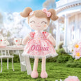 Cargar la imagen en la vista de la galería, Personalized Gloveleya 16 - inch Baby Doll Girl Gift Garden Pink Flower Girls Dolls Pink - Gloveleya Official