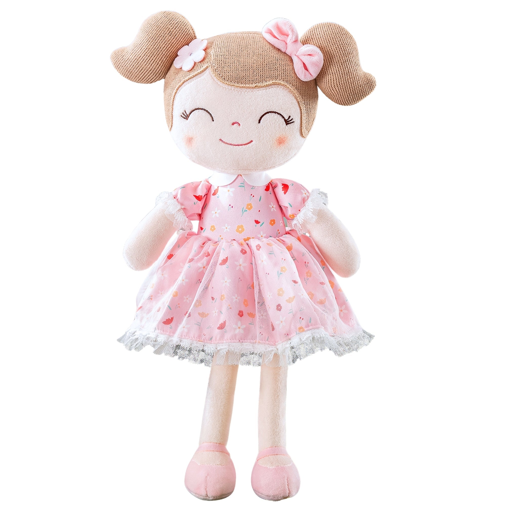 Personalized Gloveleya 16 - inch Baby Doll Girl Gift Garden Pink Flower Girls Dolls Pink - Gloveleya Official