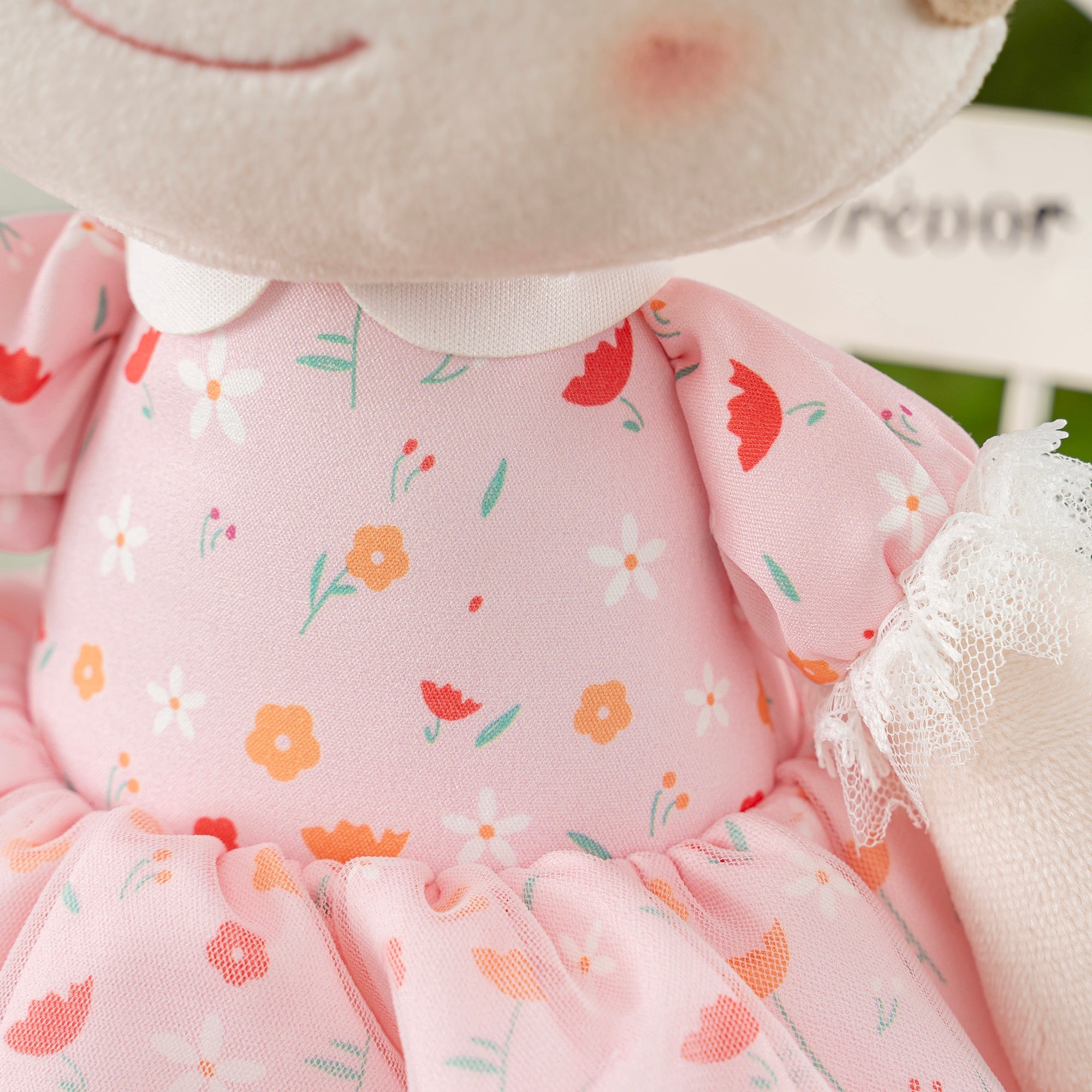 Personalized Gloveleya 16 - inch Baby Doll Girl Gift Garden Pink Flower Girls Dolls Pink - Gloveleya Official