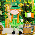 Load image into Gallery viewer, Personalized Gloveleya Saint Patrick's Day Blessings Gifts Plush Shamrock Elf Doll 16" Green - Gloveleya Official