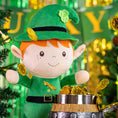 Load image into Gallery viewer, Personalized Gloveleya Saint Patrick's Day Blessings Gifts Plush Shamrock Elf Doll 16" Green - Gloveleya Official