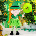 Load image into Gallery viewer, Personalized Gloveleya Saint Patrick's Day Blessings Gifts Plush Shamrock Elf Doll 16" Green - Gloveleya Official