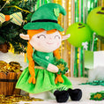 Load image into Gallery viewer, Personalized Gloveleya Saint Patrick's Day Blessings Gifts Plush Shamrock Elf Doll 16" Green - Gloveleya Official