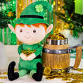 Load image into Gallery viewer, Personalized Gloveleya Saint Patrick's Day Blessings Gifts Plush Shamrock Elf Doll 16" Green - Gloveleya Official