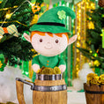 Carica l'immagine nel visualizzatore della galleria, Personalized Gloveleya Saint Patrick's Day Blessings Gifts Plush Shamrock Elf Doll 16" Green Boy - Gloveleya Official