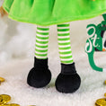 Cargar la imagen en la vista de la galería, Personalized Gloveleya Saint Patrick's Day Blessings Gifts Plush Shamrock Elf Doll 16" Green Girl - Gloveleya Official