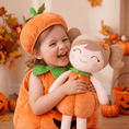 Load image into Gallery viewer, Personalized Halloween Doll Gift Set – Custom Pumpkin Doll & Witch Doll - Gloveleya Official