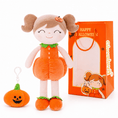 Load image into Gallery viewer, Personalized Halloween Doll Gift Set – Custom Pumpkin Doll & Witch Doll - Gloveleya Official