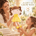 Load image into Gallery viewer, Taurus Zodiac Doll Gift Set – 17-Inch Birthday Gift for Girls - Gloveleya Official