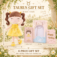 Load image into Gallery viewer, Taurus Zodiac Doll Gift Set – 17-Inch Birthday Gift for Girls - Gloveleya Official