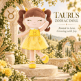 Load image into Gallery viewer, Taurus Zodiac Doll Gift Set – 17-Inch Birthday Gift for Girls - Gloveleya Official