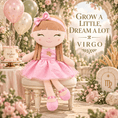 Cargar la imagen en la vista de la galería, Virgo Zodiac Doll Gift Set – 17-Inch Birthday Gift for Girls - Gloveleya Official