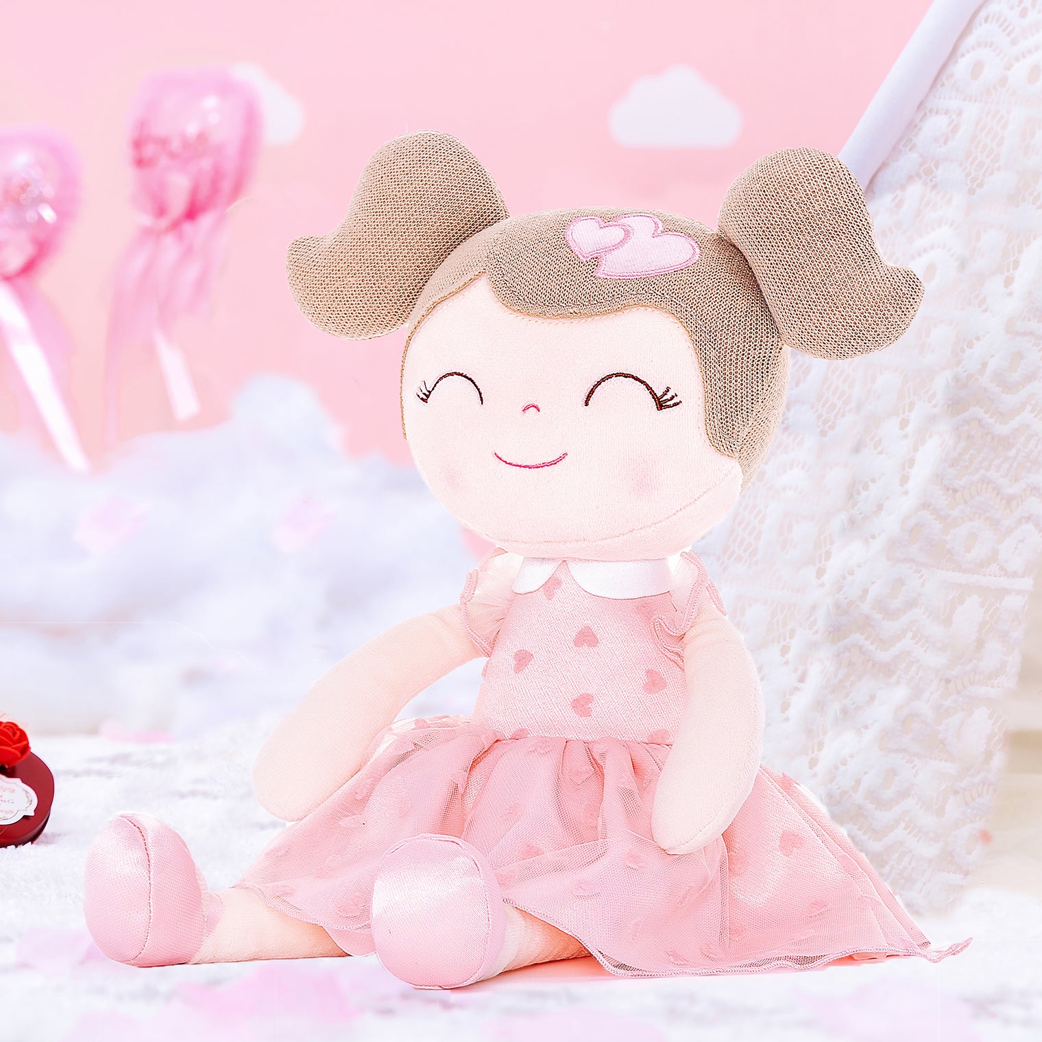 Gloveleya Flocked Heart Doll: The Perfect Custom Gift for Christmas and Birthdays