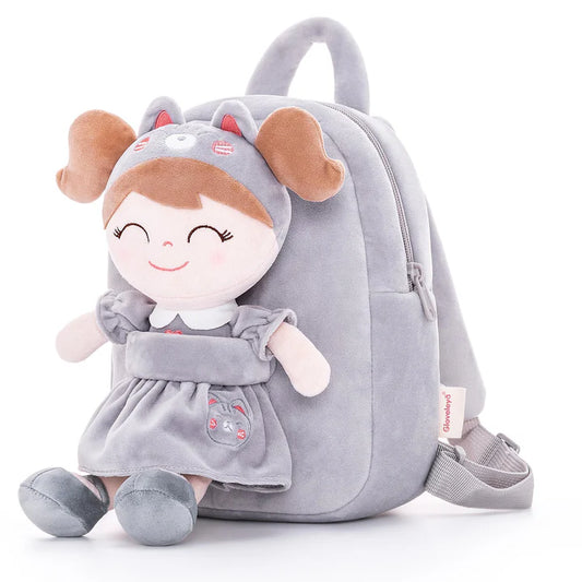Gloveleya Personalized Baby Girl Doll Backpack 