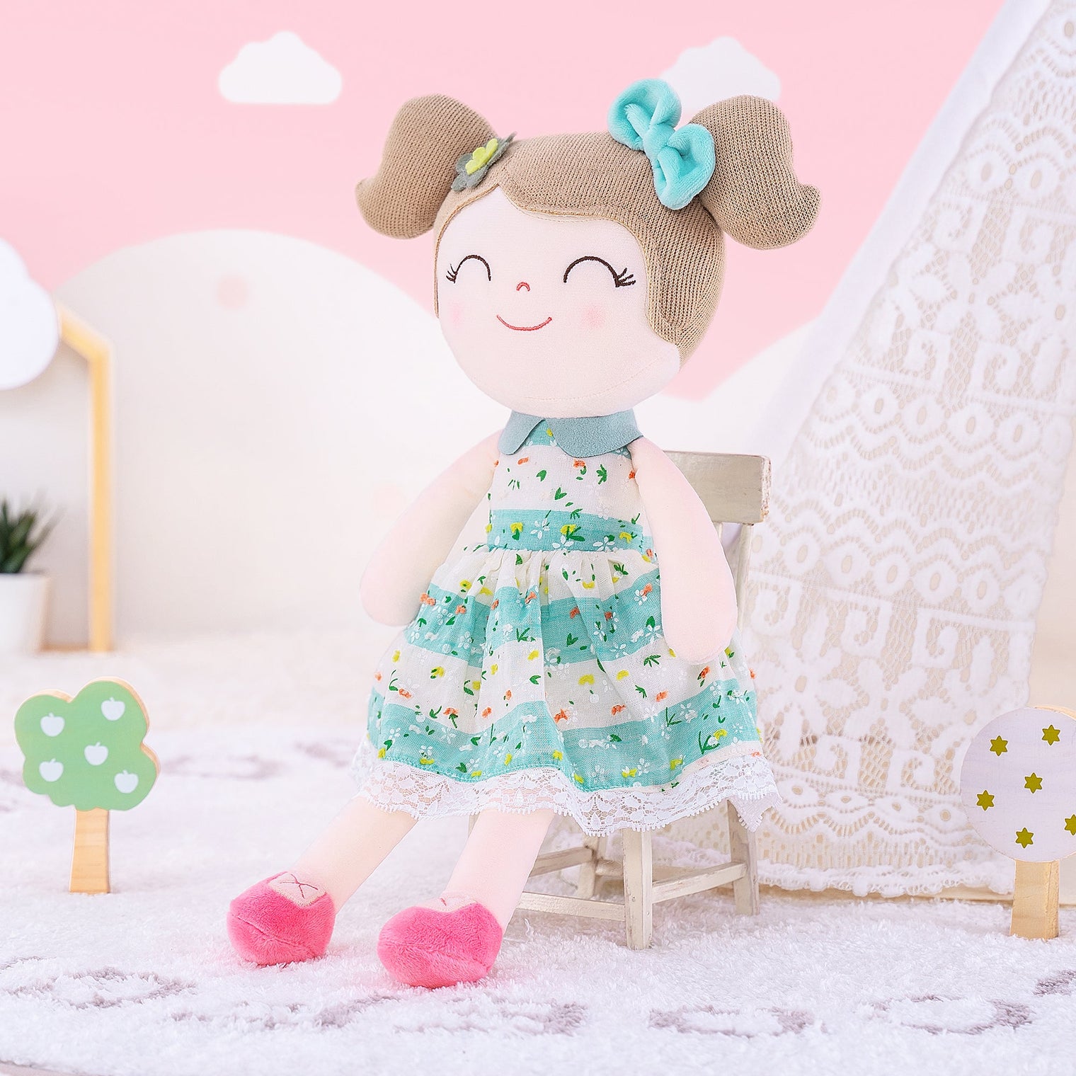 Bring Home a Sweet and Dreamy Companion: Gloveleya Spring Girl Doll-Green - Gloveleya Official