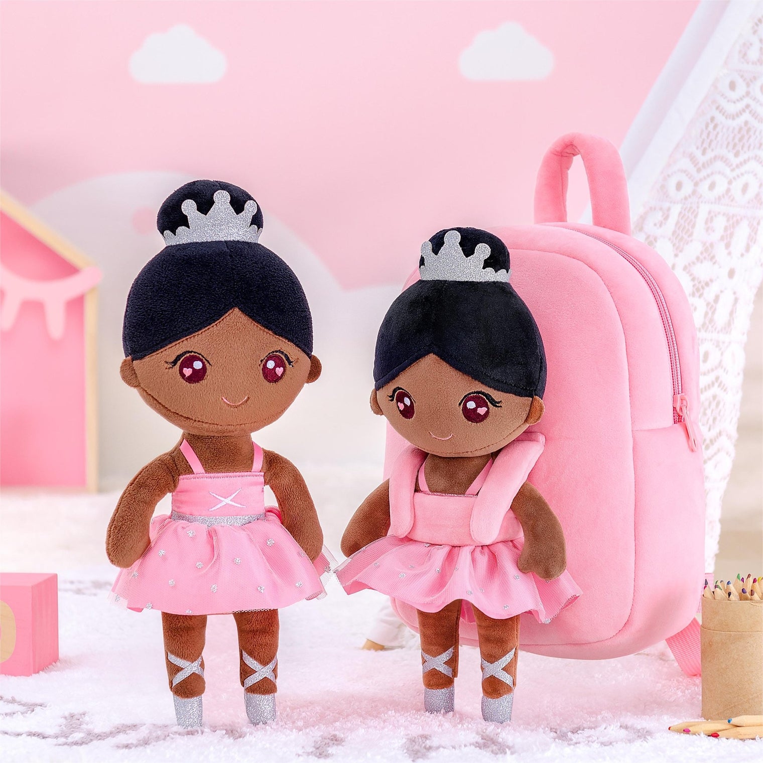 Discover the Charm of Gloveleya Personalized Ballet Girl Doll & Backpack - Gloveleya Official