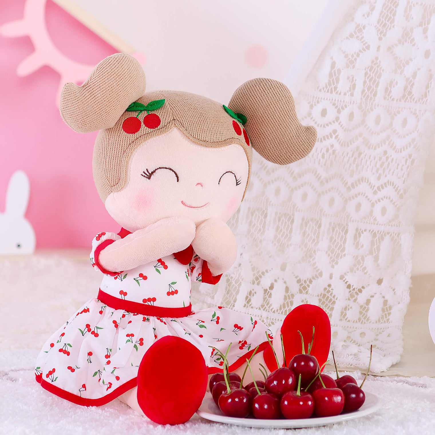 Discover the Charm of Gloveleya Personalized Cherry Girl Doll - Gloveleya Official