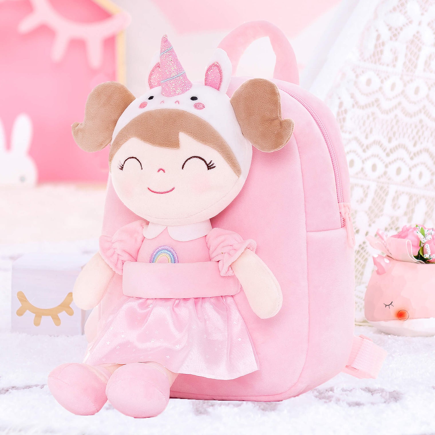 Discover the Charm of Gloveleya Personalized Spring Girl Doll Backpacks - Gloveleya Official