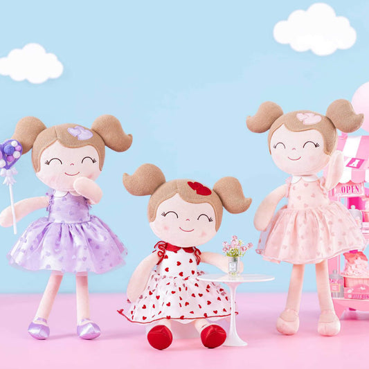 Discover the Charm of the Personalized Gloveleya Flocking Heart Princess 16" Doll - Gloveleya Official