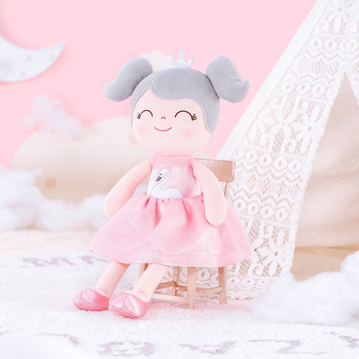 Discover the Magic of Gloveleya Swan Princess Plush Doll - Gloveleya Official