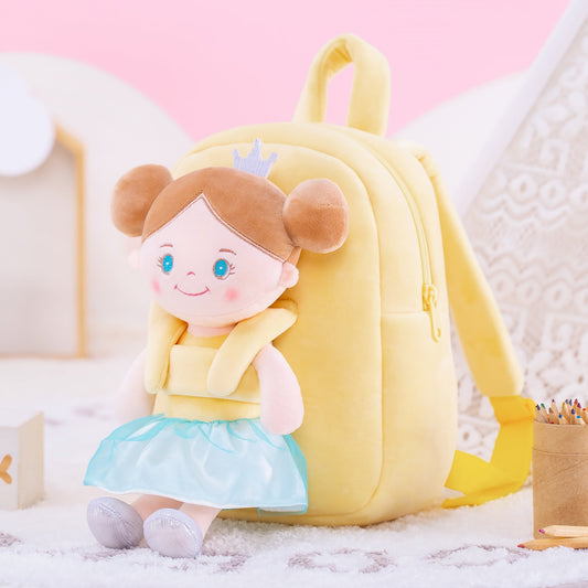 Gloveleya Angel Girl Doll Backpack - Yellow: The Perfect Gift for Girls Aged 2-6 - Gloveleya Official