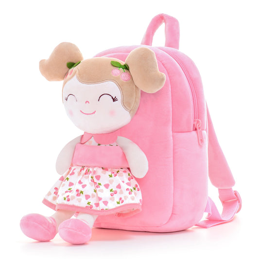 Gloveleya Fruit Doll Backpack - Pink Cherry: The Perfect Gift for Girls Aged 2-6 - Gloveleya Official