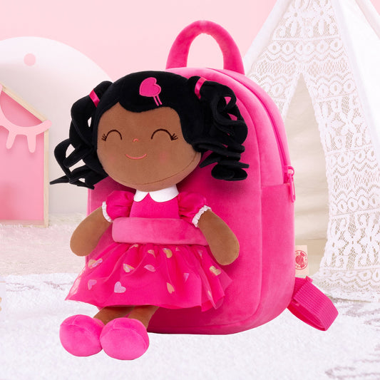 Gloveleya Love Heart Doll Backpack - Rose: A Dream Gift for Little Girls for Christmas and Birthdays - Gloveleya Official