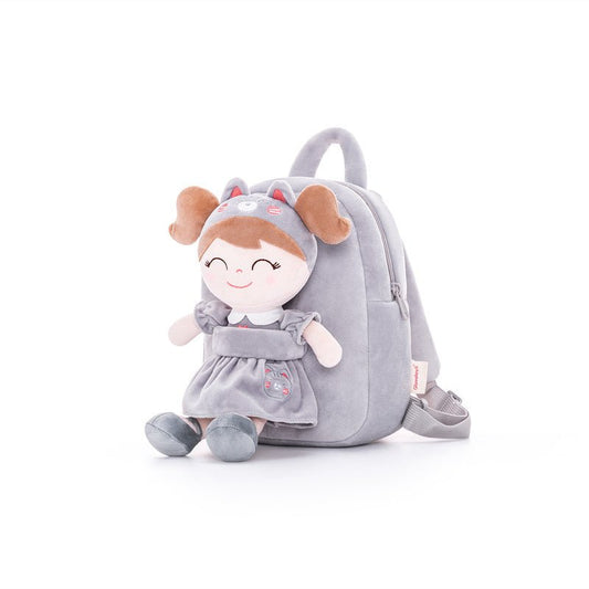 Gloveleya Spring Girl Animal Backpack - Grey Cat: A Dream Companion Gift for Little Girls - Gloveleya Official