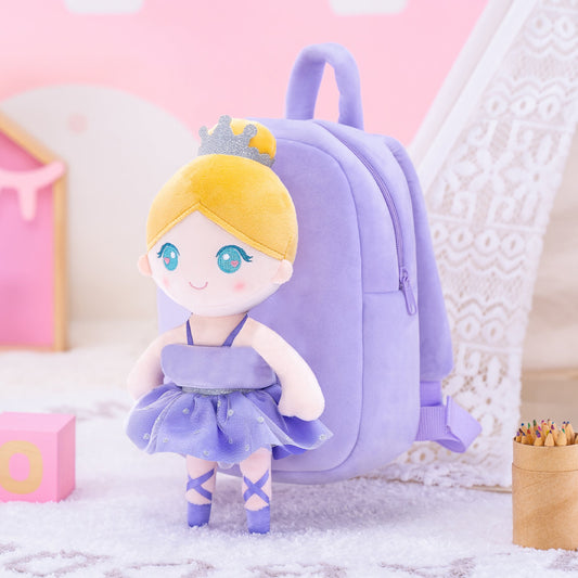 Little Princess’s Holiday Dream: Gloveleya Ballet Girl Doll Backpack - Purple - Gloveleya Official