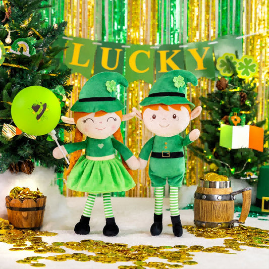 Personalized St. Patrick's Day Elf Doll (16") | Gloveleya - Gloveleya Official