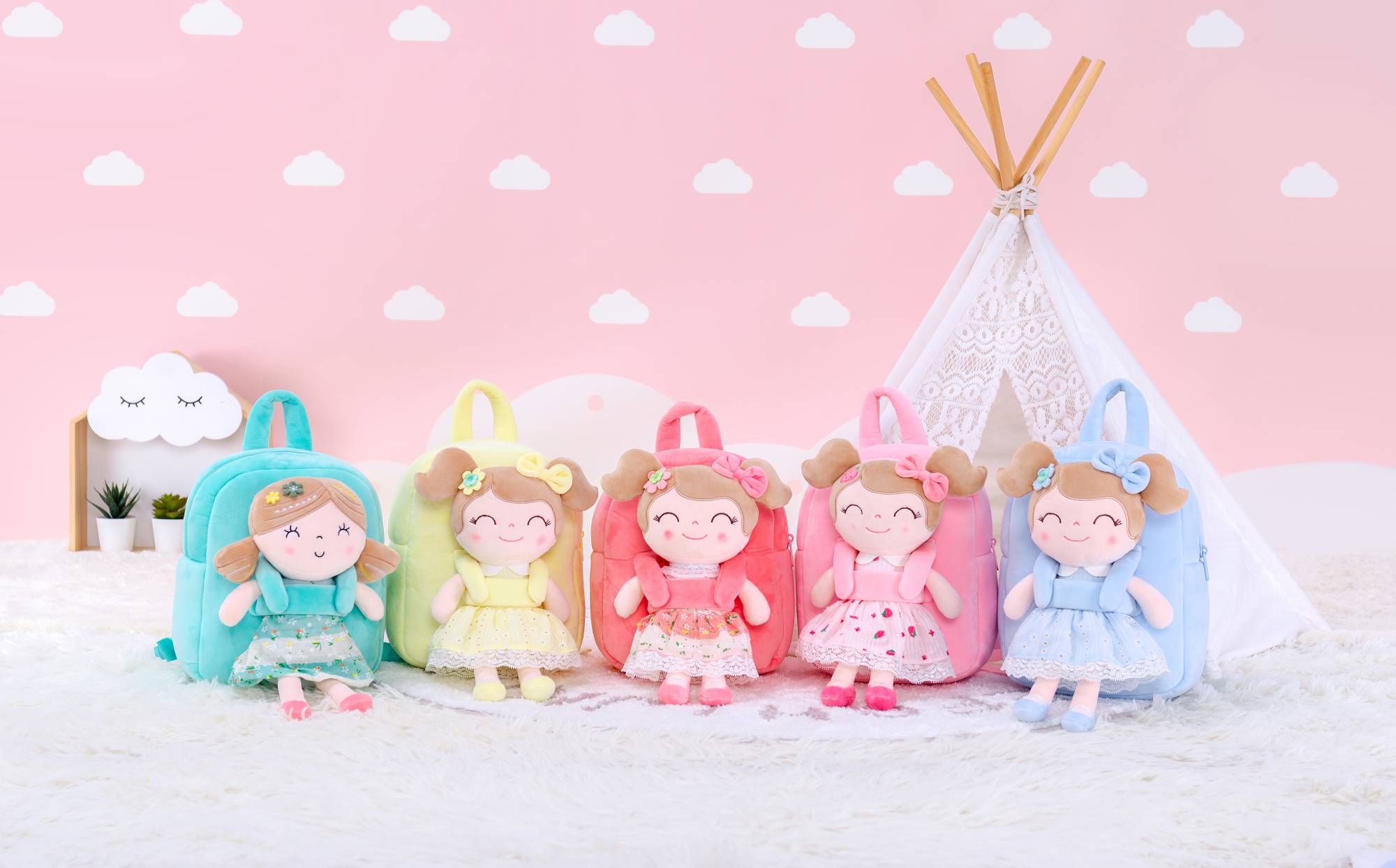 Personalized Spring Girl Doll Backpacks – Unique Gifts for Kids | Gloveleya