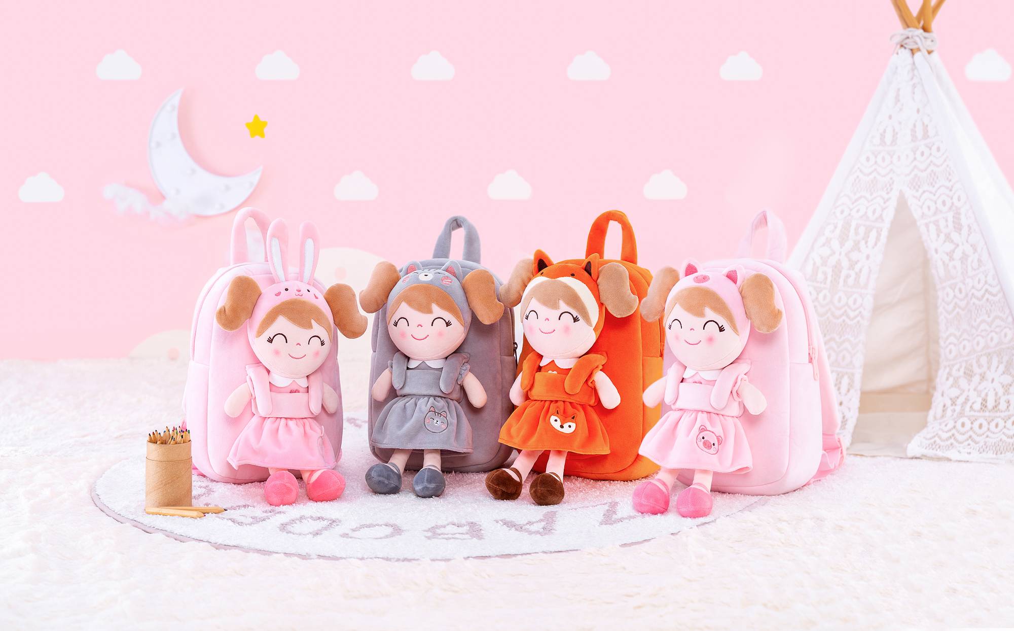 Animal Costume Doll Backpacks