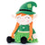 Personalized Saint Patrick's Day Blessings Gifts Plush Shamrock Elf Doll 16