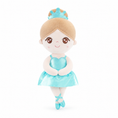 Load image into Gallery viewer, Gloveleya Personalized Ballerina Doll – 13-Inch Aqua Glass Ballet
