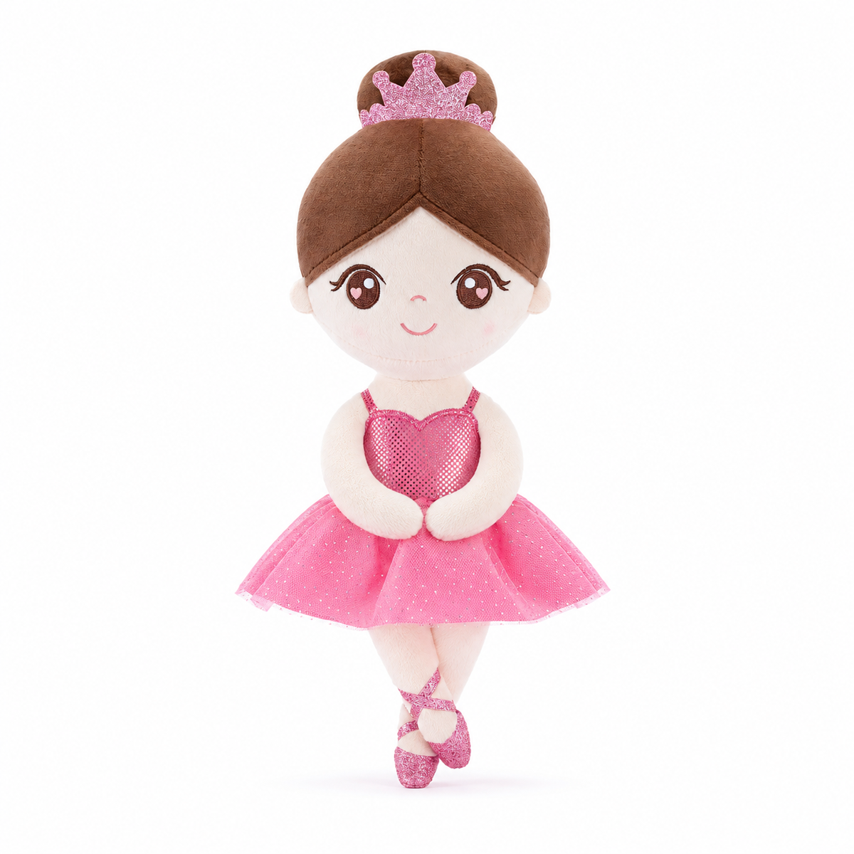 Gloveleya Personalized Ballerina Doll – 13-Inch Pink Glass Ballet