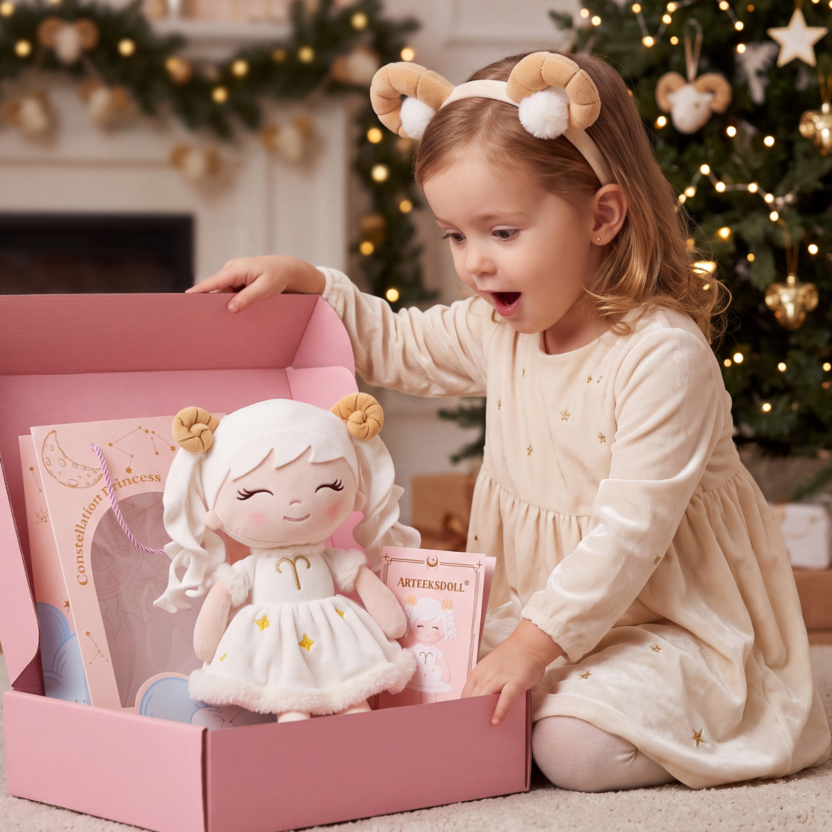 Aries Zodiac Doll Gift Set – 17-Inch Birthday Gift for Girls