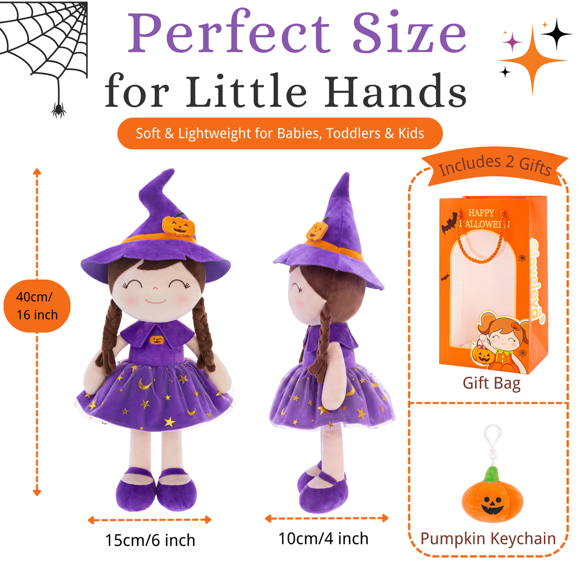 Gloveya personalizada para Halloween para niñas