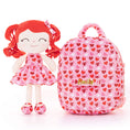 Carica l'immagine nel visualizzatore della galleria, Gloveleya 9-inch Personalized Spring Girl Love Heart Dolls Backpacks Red Pink - Gloveleya Offical
