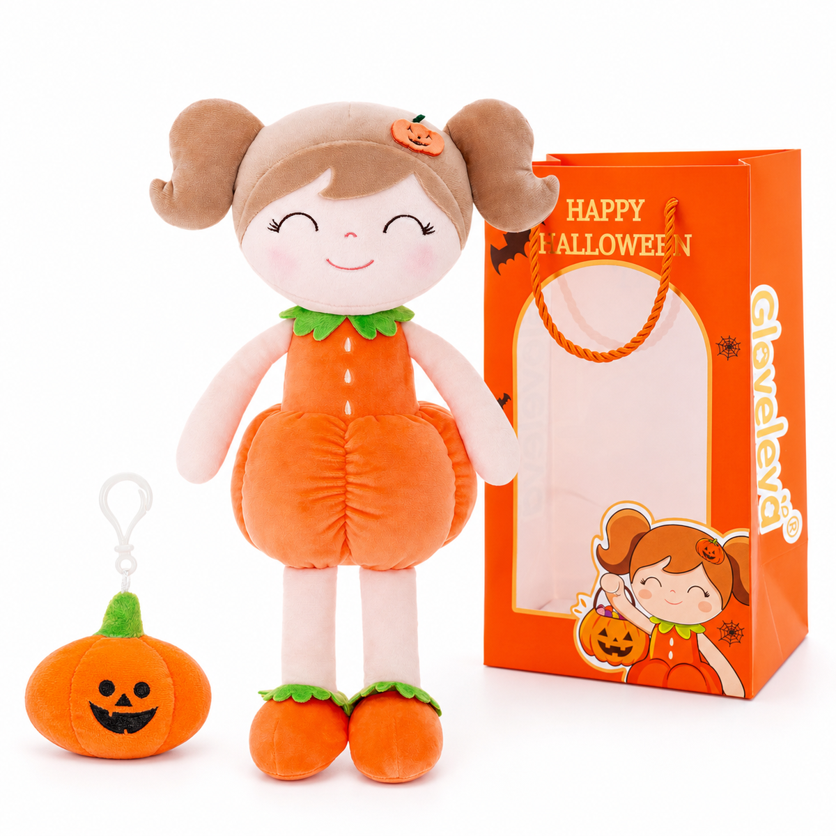 Calabaza personalizada para niña de Halloween de Gloveya