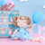 Personalized  Love Curly Princess Doll- Blue