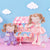 Personalized  Love Curly Princess Doll - Pink