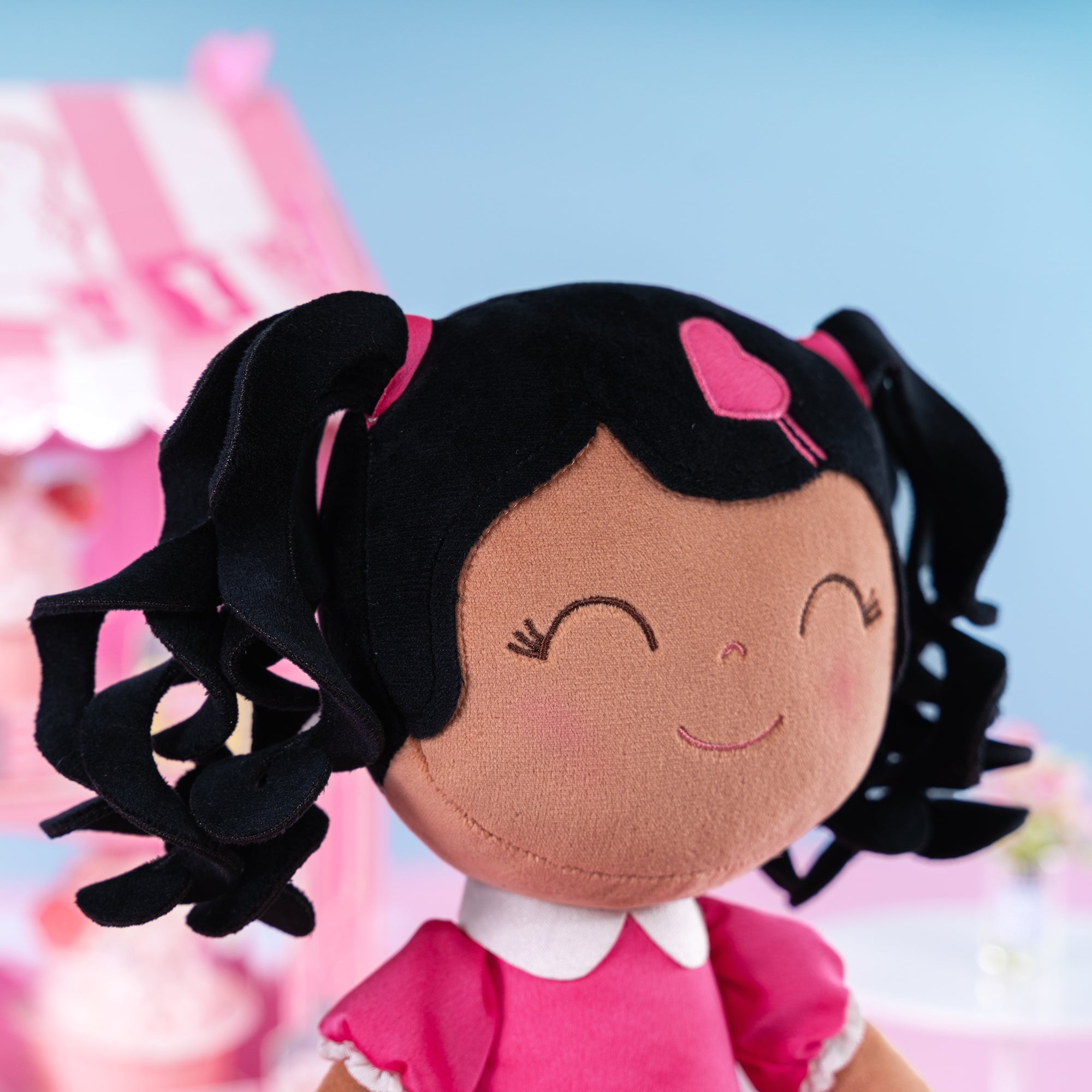 Personalized Love Curly Princess Doll - Rose Red - Gloveleya Offical
